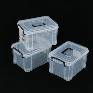 高透明加厚塑料PP手提收纳箱防撞加固整理储物箱药箱包邮定制印字