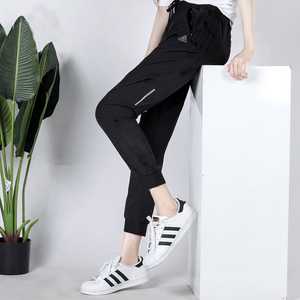 Adidas阿迪达斯女裤子夏季新款正品透气薄款小脚裤速干长裤运动裤