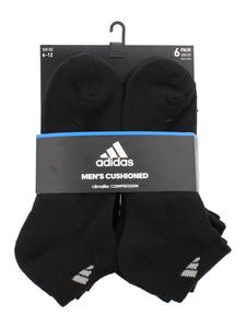 Adidas/阿迪达斯男士袜子短筒六双装纯色舒适透气正品L5758T