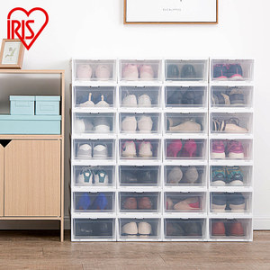 爱丽思IRIS透明鞋盒子前开抽屉式塑料鞋盒日本爱丽丝收纳整理鞋盒