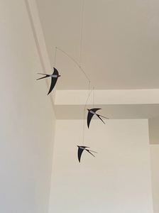 燕子平衡吊饰三只悬挂空中燕子动态平衡挂饰diy材料包客厅装饰品