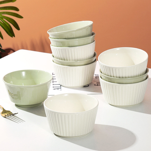 高颜值日式餐具陶瓷吃饭米饭碗家用特别好看厨房新款碗碟套装一套