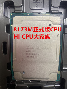 英特尔铂金8173M CPU正式版 2.0G主频 28核56线程 全新正式版CPU