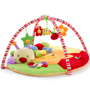 宝宝花朵小熊毛毛虫音乐游戏毯垫婴儿爬爬垫益智玩具健身架满月礼