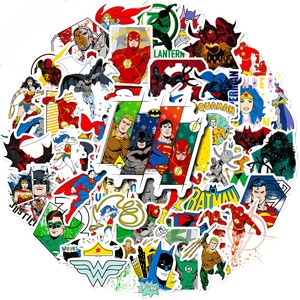 50张DC正义联盟超级英雄贴纸漫画笔记本电脑手机iPad防水装饰贴画