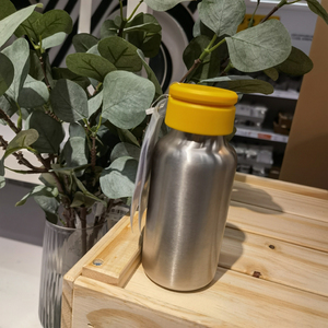 IKEA宜家恩珀丽水瓶不锈钢带盖运动水壶果汁冷饮密封随手杯子