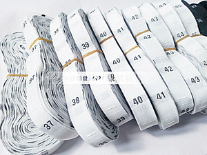 尺码布标带织尺码标签服装辅料尺码标童装衬衫 21-44织标现货尺码