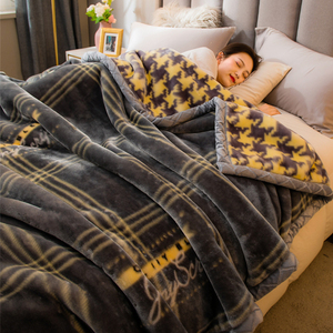 拉舍尔毛毯冬季加厚铺床被子珊瑚绒法兰绒床单夏季单人毯子床上用