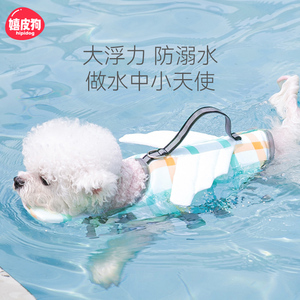 小狗狗救生衣柯基泰迪比熊法斗金毛小型犬中型大型犬宠物游泳衣服