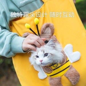 猫包外出便携单肩包斜挎帆布小猫包可露头猫咪袋子小型犬宠物包