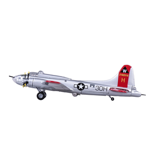 1:144二战飞机模型合金B17仿真美国轰炸机B-17空中飞行堡垒摆件