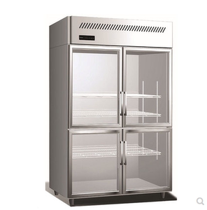 松下四玻璃门冰箱BR-1581CP-LED四门风冷冷藏柜  展示柜带灯光