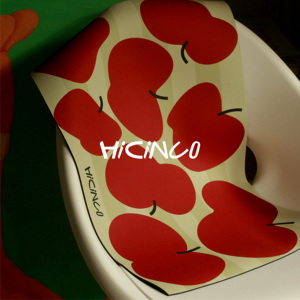 HICINCO艺术家复古风入户门地垫硅藻泥防水俏皮苹果