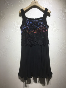 玖姿老品剪标特卖 超值清货价藏青色连衣裙JWTX50026