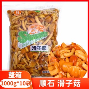 整箱 顺石精品滑子菇食用菌野山菌腌渍蘑菇清水蘑菇子珍珠菇滑菇