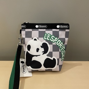 熊猫Panda系列新品化妆包可爱卡通收纳包彩妆口红包手拎包L204