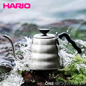 HARIO日本原装进口 咖啡手冲壶V60不锈钢细口云朵壶VKB-100/120