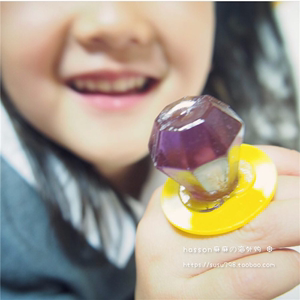 【六一】日本儿童趣味零食 水果味钻石戒指硬糖 幼儿园分享糖果