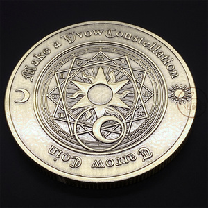 【包邮】塔罗牌币星座纪念币硬币可把玩手指转币外国收藏