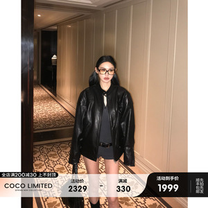 COCO LIMITED“机车女主”进口头层油腊牛皮真皮皮衣夹克外套女