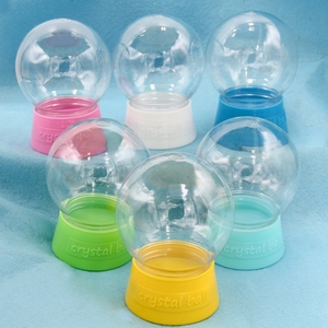 儿童手工DIY粘土玩具水晶球罩玻璃罩塑料防尘罩亚克力手办玩偶罩