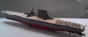 美军二战列克星敦号航空母舰 （A3 A4幅面）纸模型