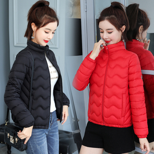 棉衣女短款2023新款韩版修身轻薄棉服冬季女式小棉袄保暖上装外套