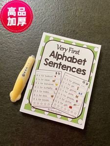 Very First Alphabet Sentence美国加州指读练习册小达人点读易趣