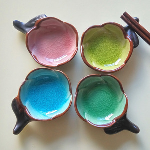 创意日式家用冰裂釉陶瓷调味碟酱油碟酱料碟醋碟 美容碟精油碟子