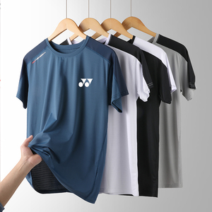 【大码男女300斤】24新款夏季YY羽毛球服网球服套装款定制运动T恤