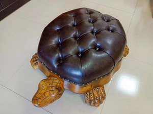 乌龟凳美式全实木金钱龟凳矮凳茶几凳欧式客厅沙发凳家用换鞋凳子