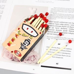 60日韩个性可爱造型火柴圆珠笔原子笔创意学生儿童卡通文具玩具