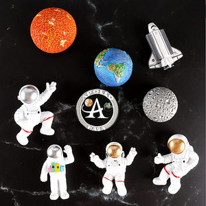 美国阿波罗宇航员冰箱贴创意太空星球磁铁磁贴