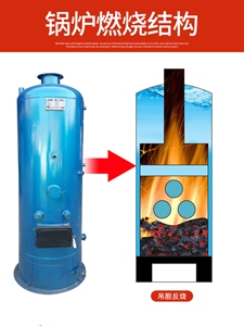 蒸汽锅炉商用小型家用燃煤烧柴取暖采暖炉养殖酿酒反烧节能两用炉