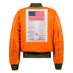 2024冬季 战术军迷美国飞行员夹克纪念棉服男女MA1情侣双面穿外套