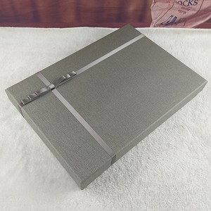 超大灰色长方形相册相框礼品盒A4纸盒衬衫书本包装钱包丝巾盒定做