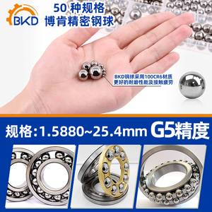 BKD德国进口钢珠滚珠丝杠高精密5mm高精度轴承钢珠3.175钢球G5级