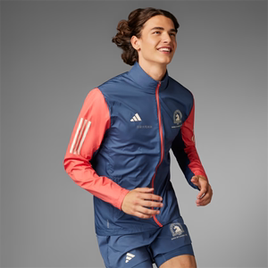 2024波士顿马拉松限量版Adidas阿迪达斯防风跑步运动夹克风衣男款