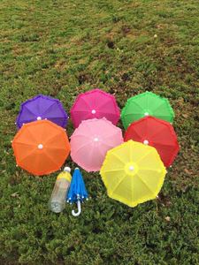 包邮宝宝礼物小雨伞玩具伞幼儿园装饰道具儿童伞糖果色荷叶边花伞