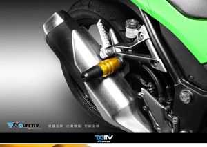 德國DIMOTIV 適用KAWASAKI ZX300R 13-17 排氣管防摔柱 DMV