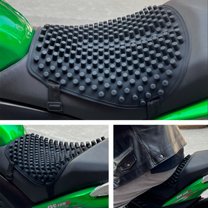 摩托车坐垫透气按摩防水防晒垫通用型电动车减震踏板电瓶车座垫套
