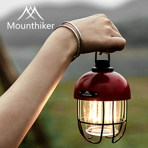 山之客户外露营野营帐篷照明灯橡果灯LED充电灯复古造型手提灯