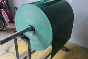 PVC绿色轻型平面流水线工业皮带传送带工业输送带同步带齿轮pu带