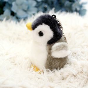小企鹅钥匙扣挂件毛绒玩具公仔婚庆抛洒公司活动礼品企鹅玩偶