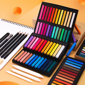 马利色粉笔48色36色24色彩色粉画棒颜料彩绘手绘专业绘染发粉蜡笔