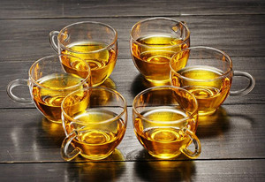 耐热玻璃茶杯小茶杯品茶茗杯茶道6个装12个装120毫升锥形杯直杯