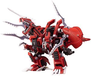 日版需拼装寿屋HMM ZOIDS EZ-034 索斯机械兽真红虐杀龙全长35cm