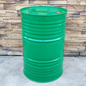 铁桶柴油桶200L空桶装饰大铁桶 涂鸦汽油桶液压油桶全新绿色200升