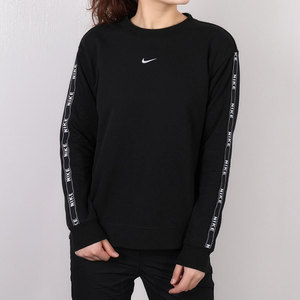 Nike耐克女装卫衣新款串标运动休闲针织套头衫AR3055-011