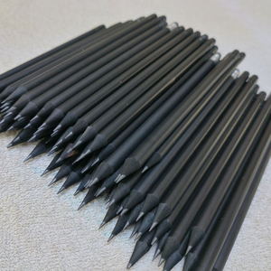 黑铅笔hb黑木铅笔圆杆100支小学生专用写字乌黑铅笔无铅毒瑕疵品